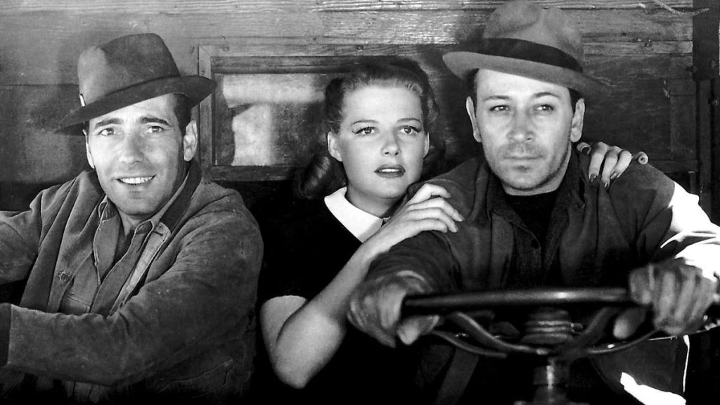 Humphrey Bogart, Ann Sheridan, and George Raft in They Drive by Night.