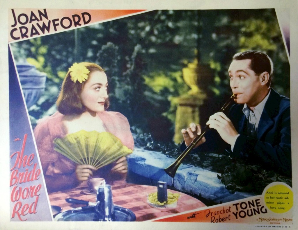 Lobby Card for The Bride Wore Red (1937).